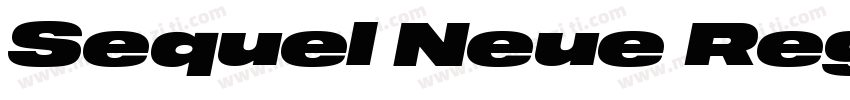 Sequel Neue Regular字体转换
